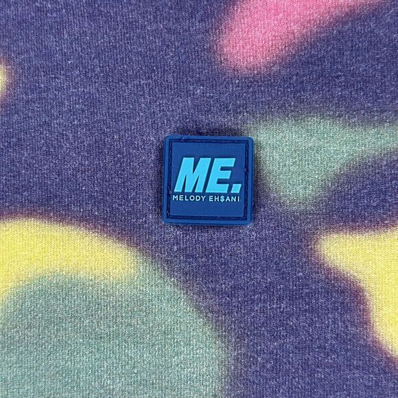 ME Melody Ehsani T-Shirt Women’s Large Camo Tie Dye Short Sleeve Boxy Fit Cotton - Picture 3 of 10